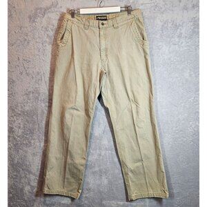 Mountain Khakis Mens Beige Cotton Pants 38x32 Relaxed Fit Durable Casual Wear